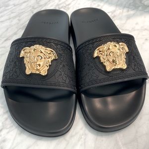 Authentic VERSACE rubber pool slides size 38 EU, 8 US
